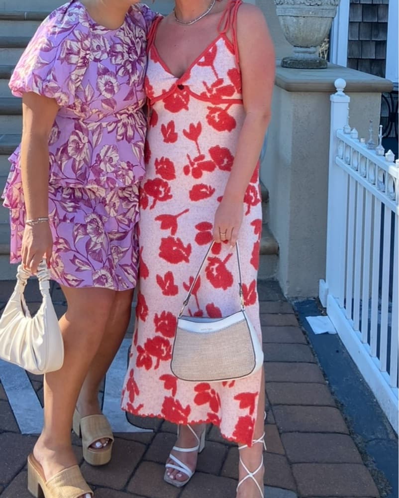 Knit Maxi Dress With Roses  - Image 2