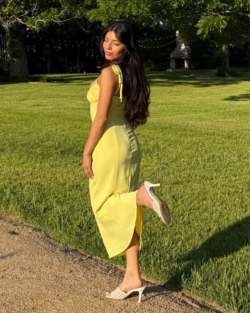 House of CB Yellow Midi Dress - Image 4