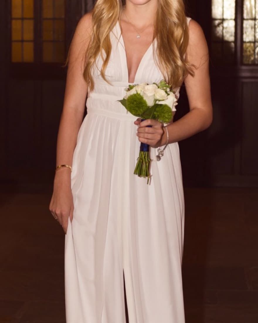 Flowing White Maxi Dress - Image 2