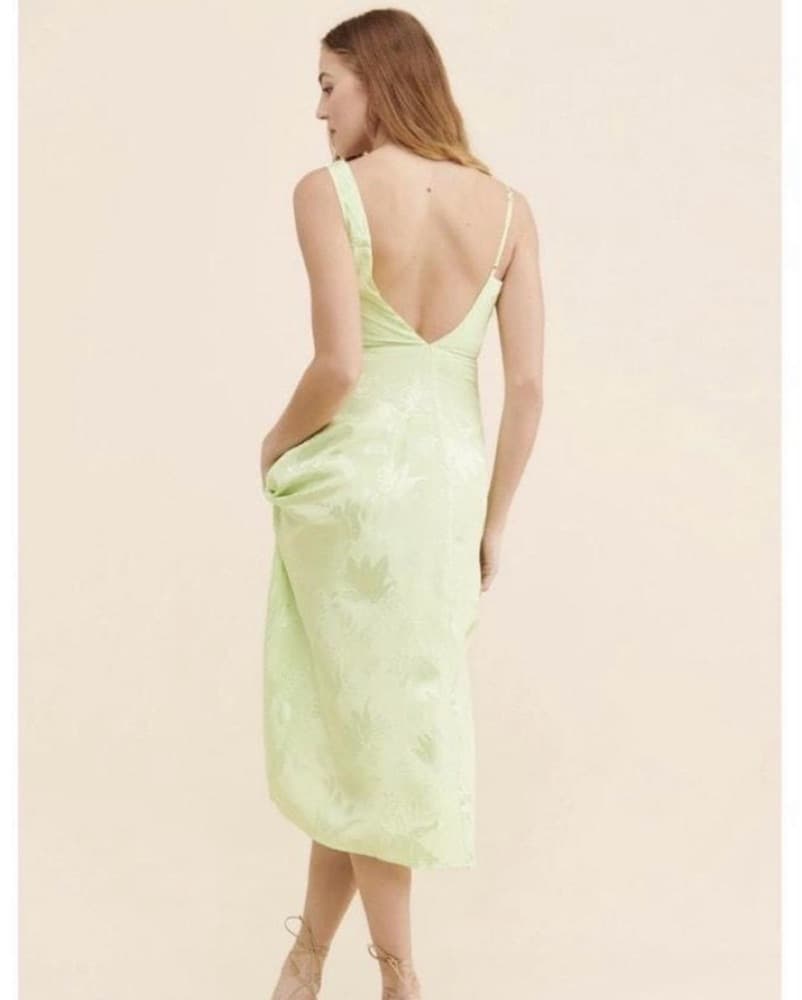 Lime Green Midi Dress - Image 2