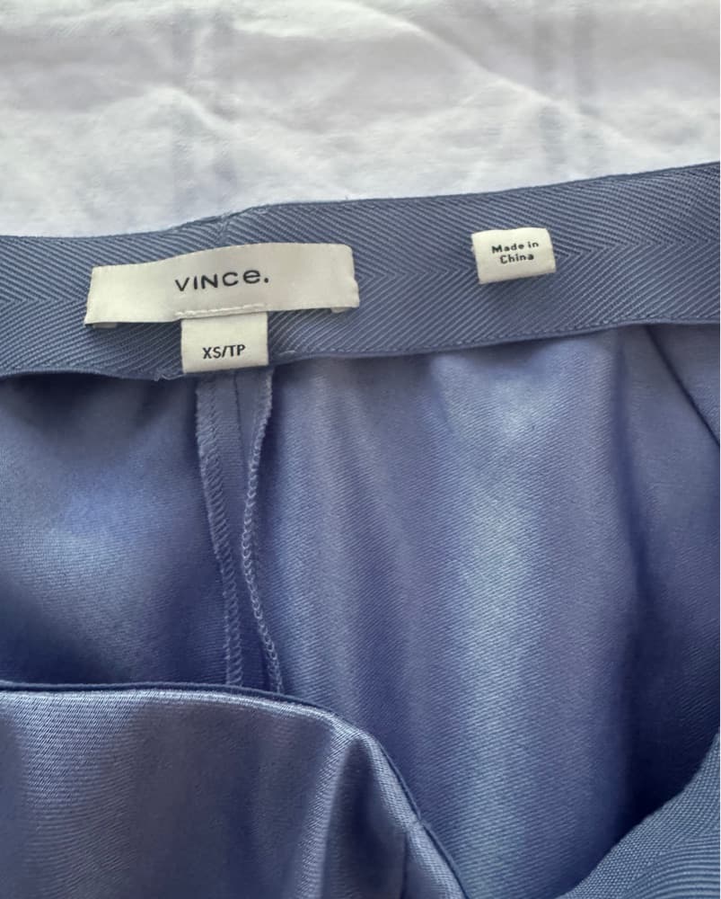 Vince Blue Bias Satin Pants - Image 4