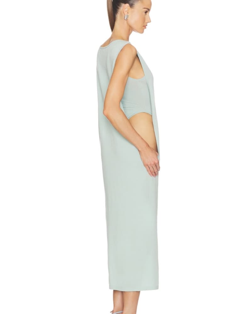 HELSA Mayumi Open Side Dress Sky Blue - Image 5