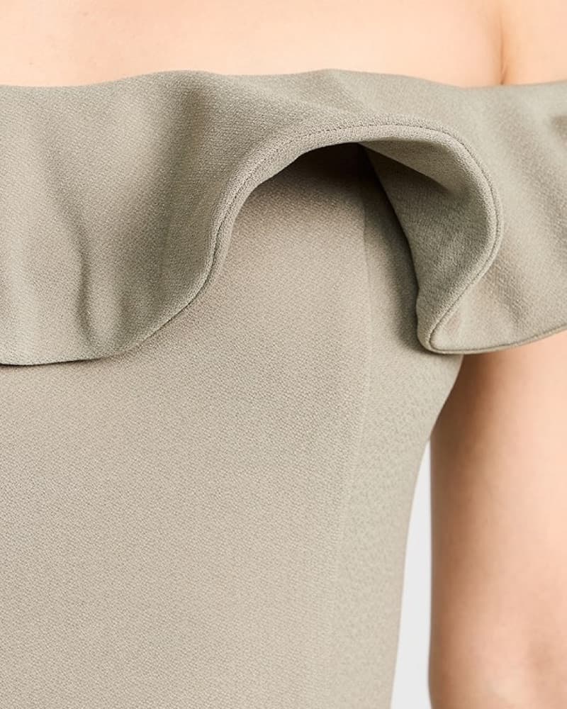 Elliatt Olive Midi Dress - Image 3