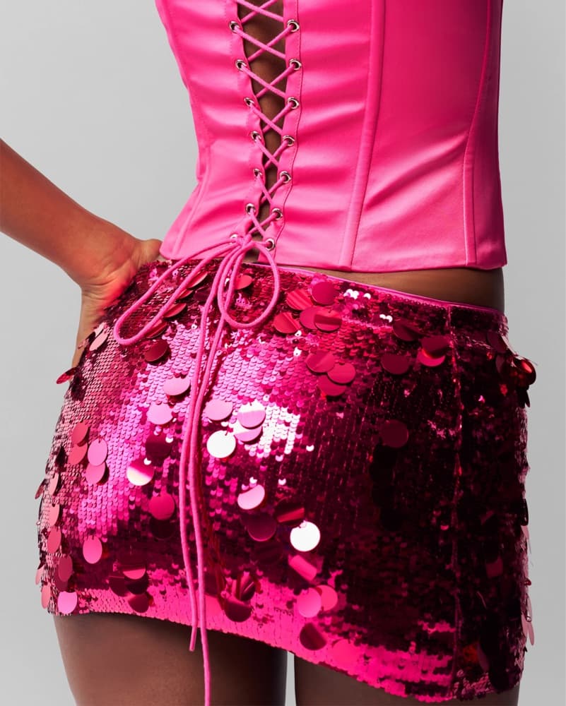 GUIZIO low rise pailette Mini Skirt - Image 3