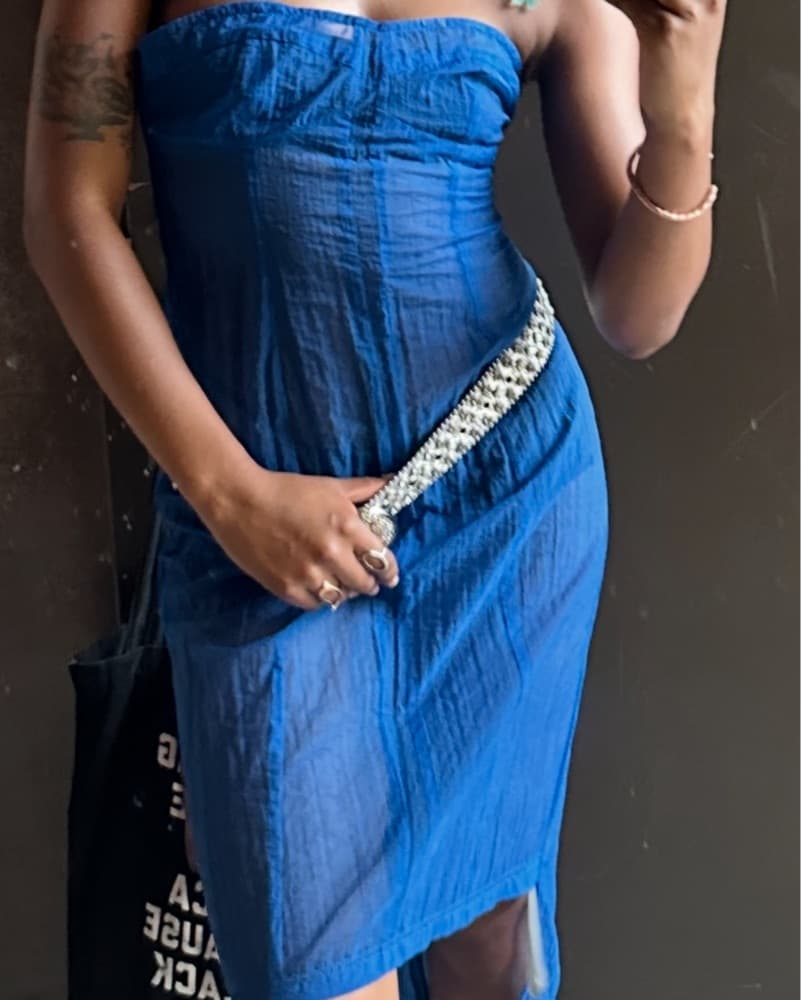 Miista Blue Watson Midi Dress - Image 4