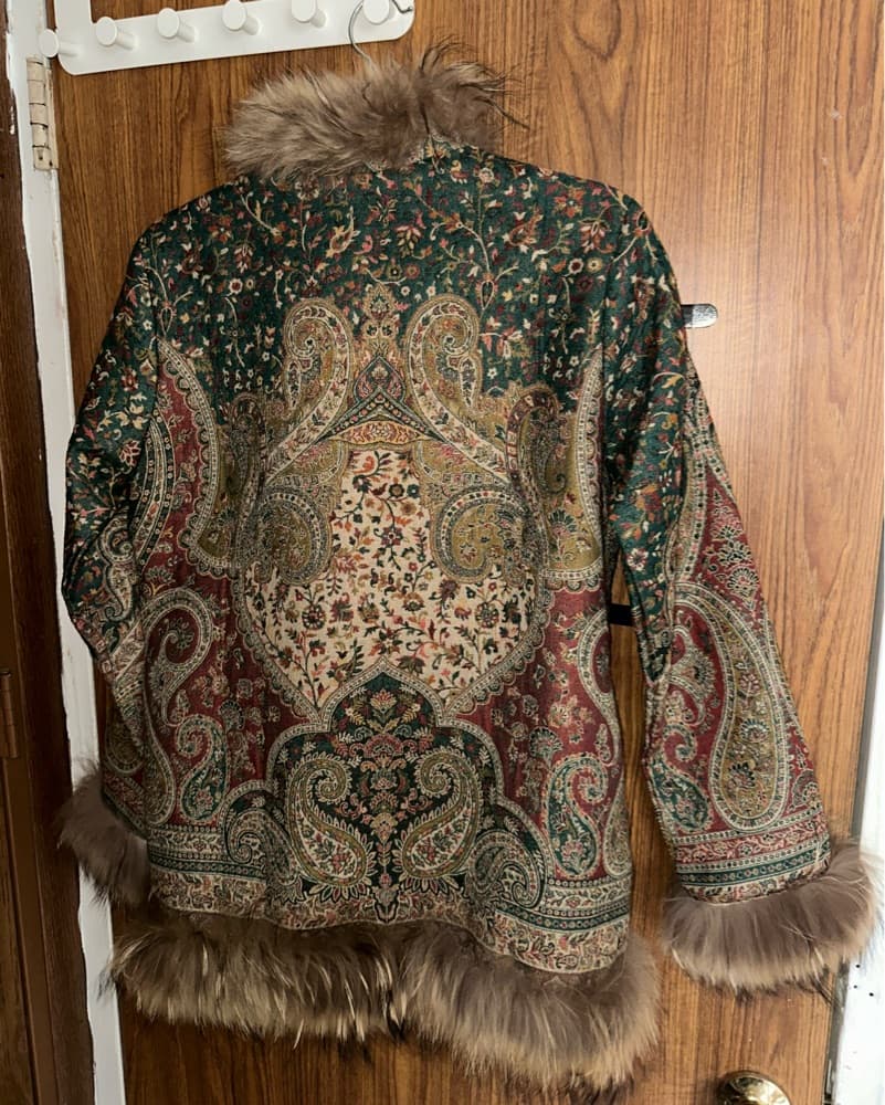 Afghan/Uzbek Fox Fur Coat - Image 3