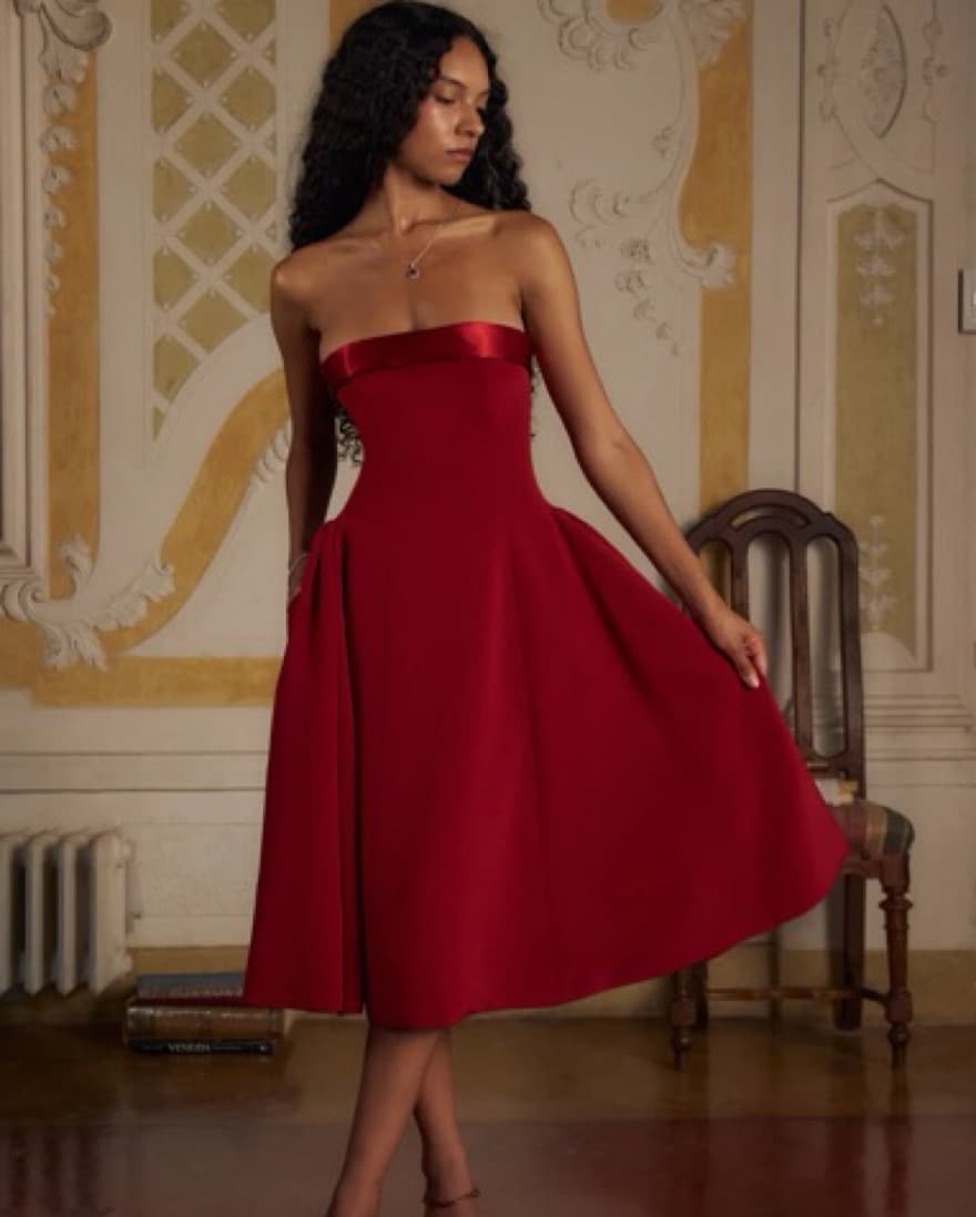 Mirror Palais Strapless Opera Dress - Image 1