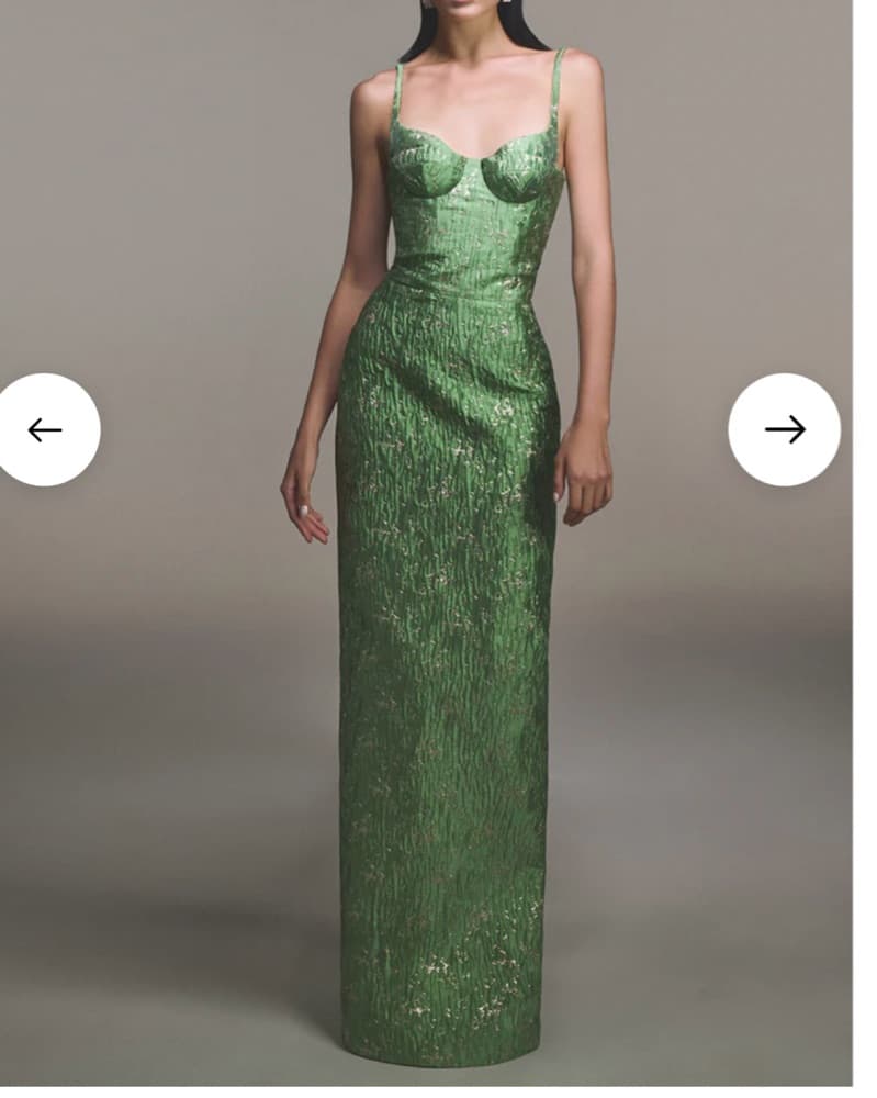 CultMia Montsand Brocade Bamboo Dress - Image 1