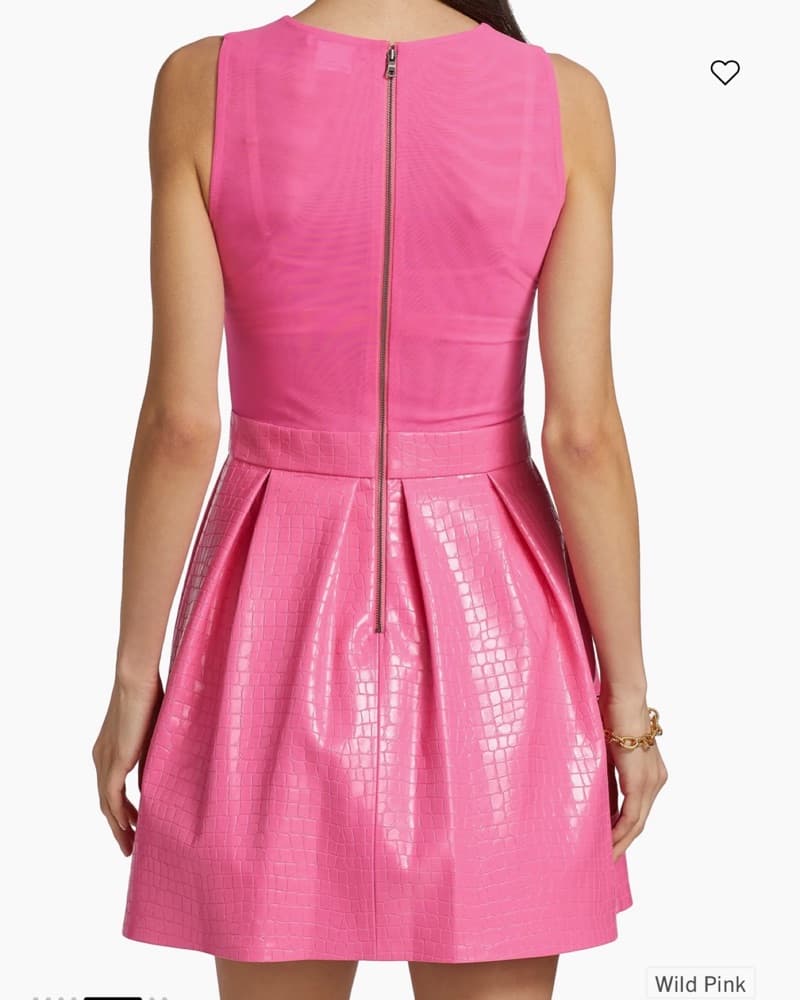 Alice & Olivia Wold Pink Party Dress - Image 3