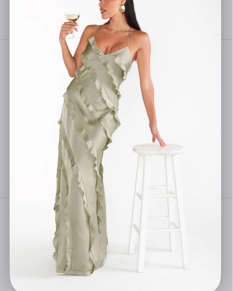 Sage Green Dress - Image 2