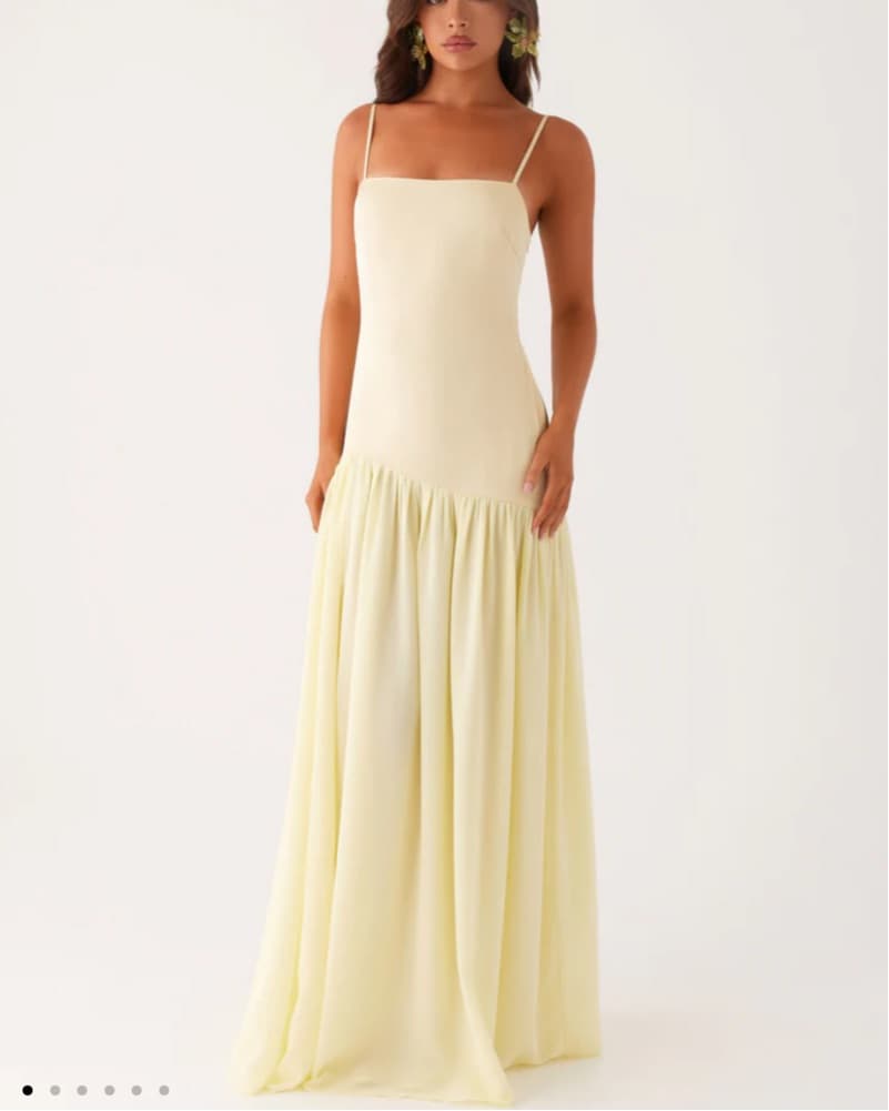 Elegant Pleated Maxi Dress - Image 1