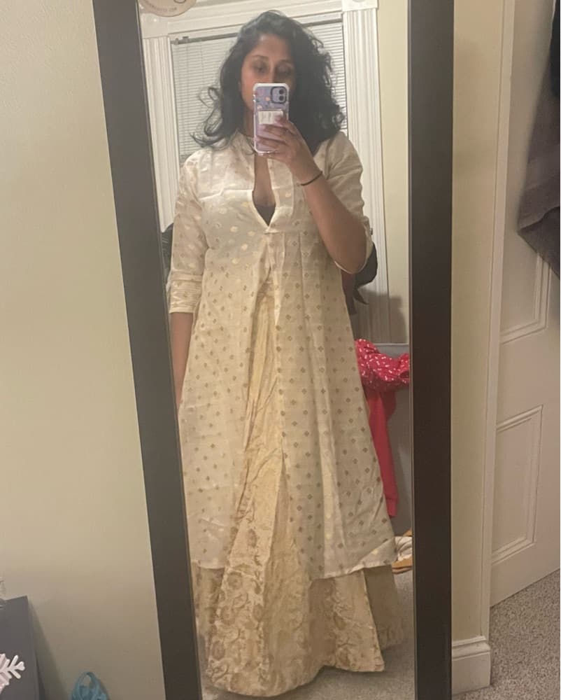 Indian Printed Skirt And Jacket  - Image 1