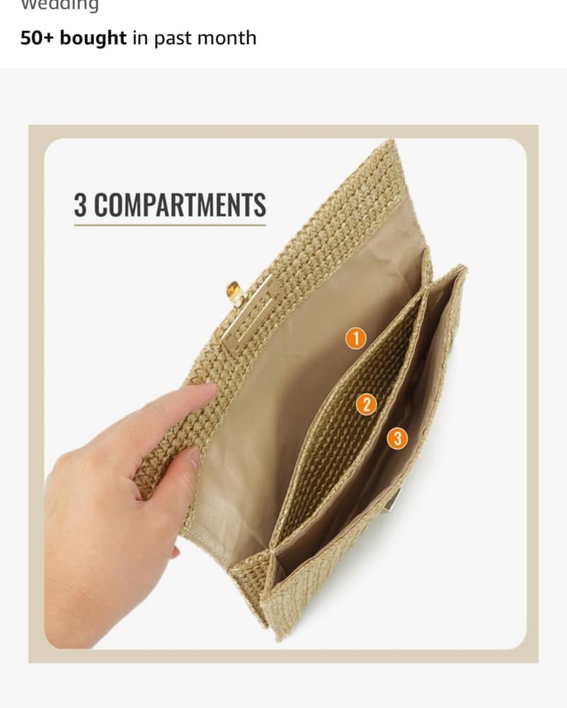 Woven Clutch Purse  - Image 4