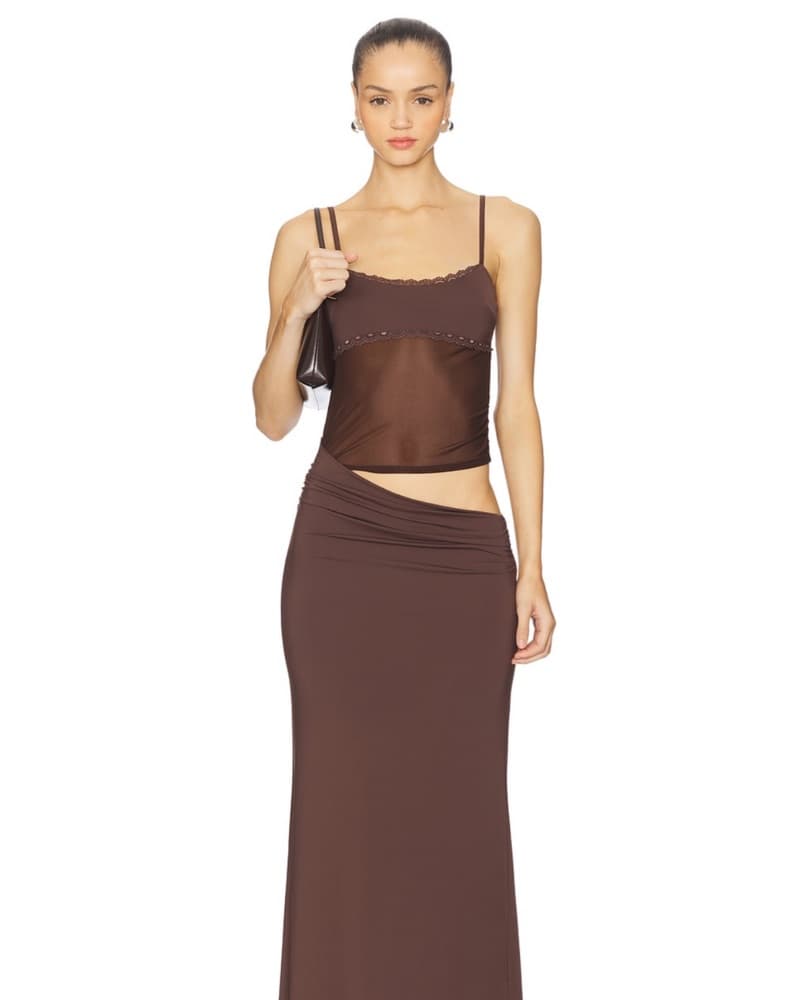 Brown Celyse Midi/Maxi Dress  - Image 1