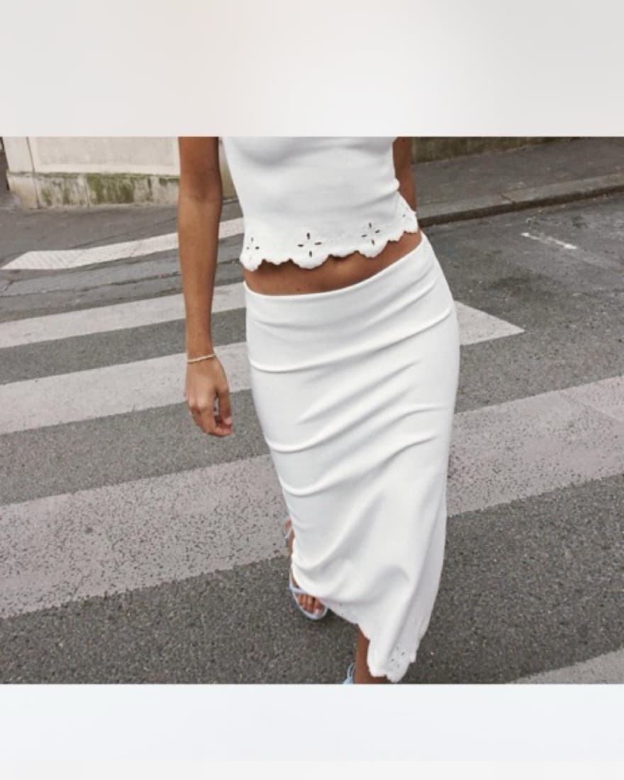 Zara White Scallop Set - Image 2