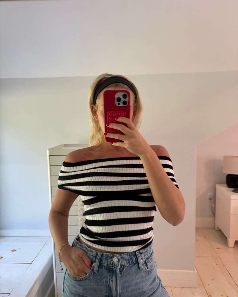 Striped Off The Shoulder Top REVOLVE - Image 3