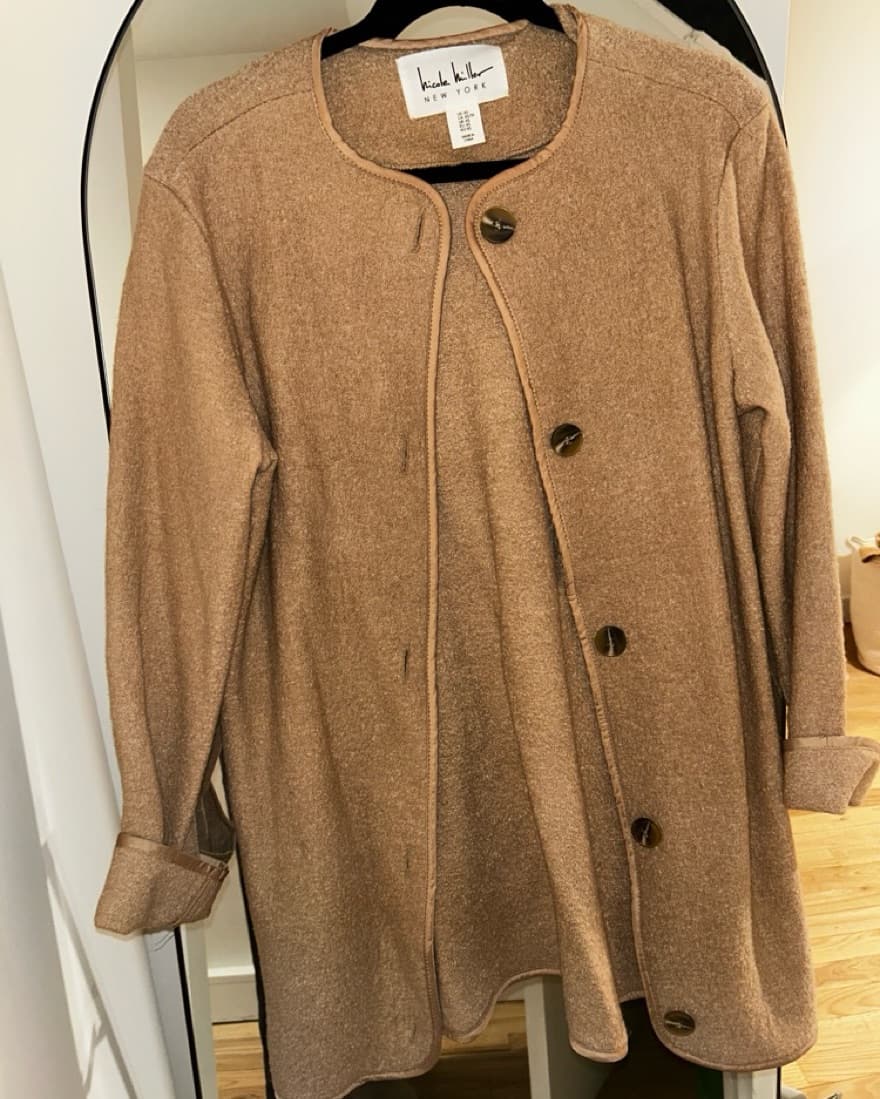 Beige Wool Blend Coat - Image 1