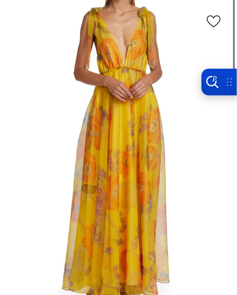 Staud Dandelion Chiffon Maxi Dress - Image 1