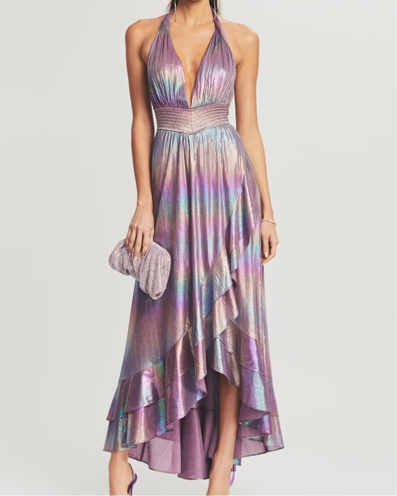 Retrofete Calico Formal Dress - Image 1