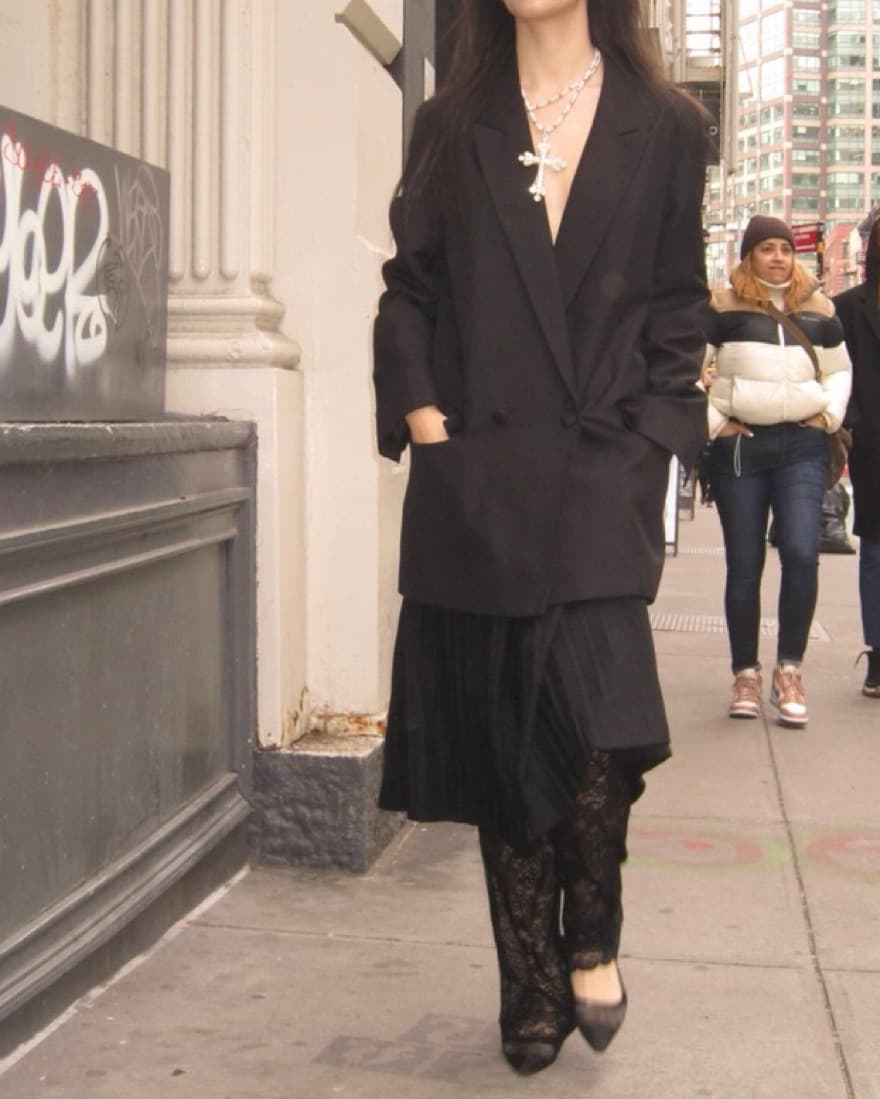 black Lace Pants - Image 1