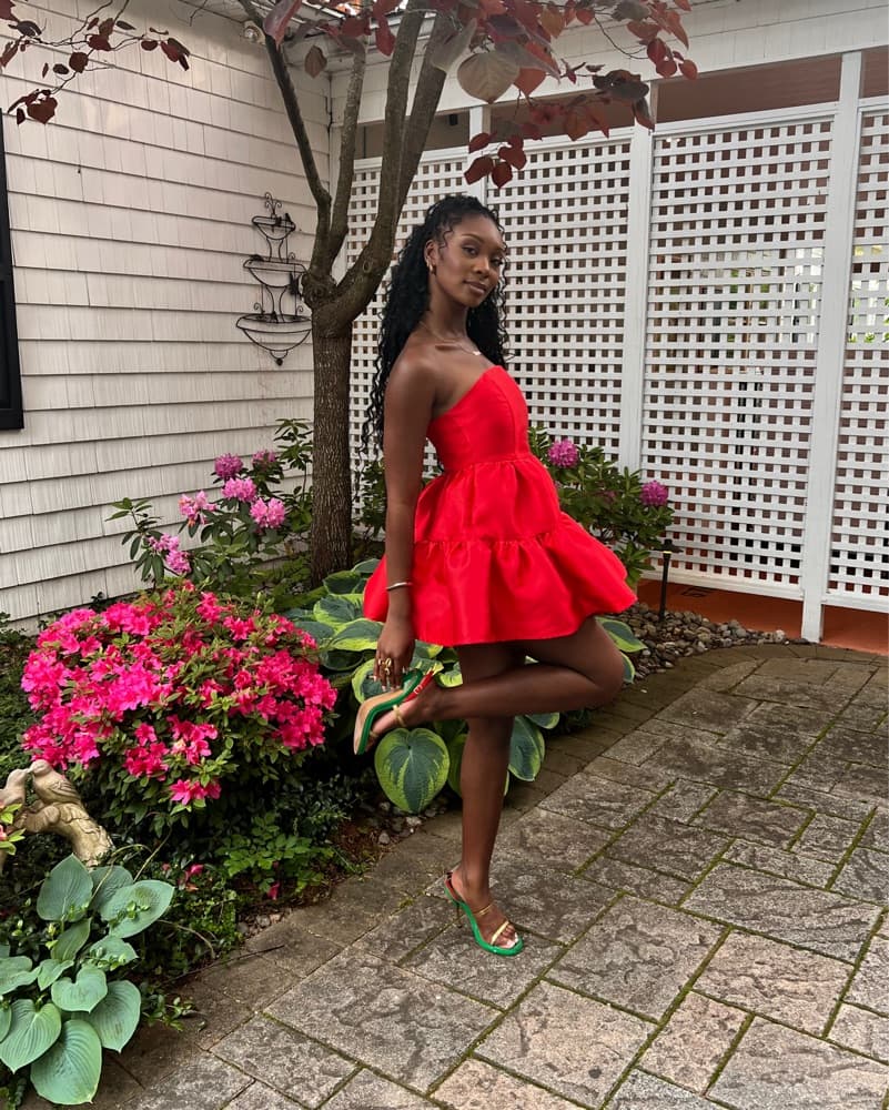 Nasty Gal Ruffled Bandeau Mini Dress - Image 2