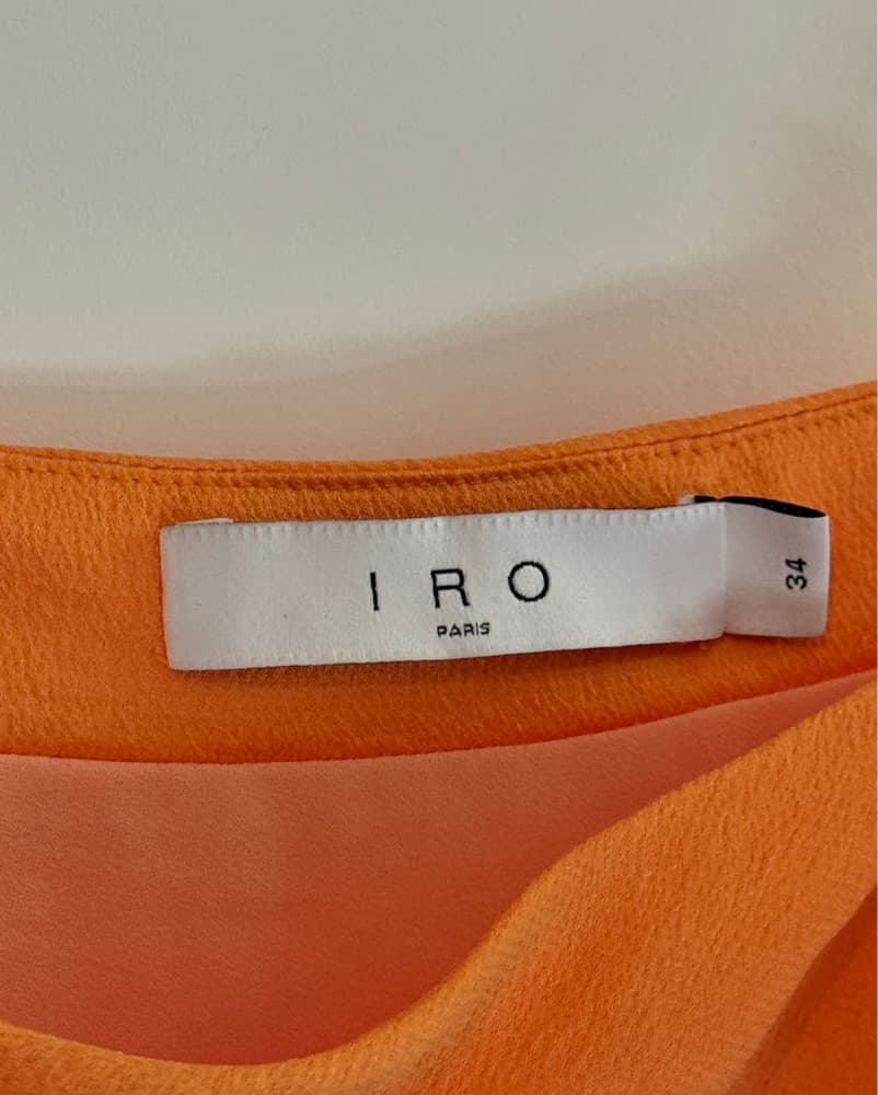 Iro Paris Luza Long Dress In Orange - Image 4