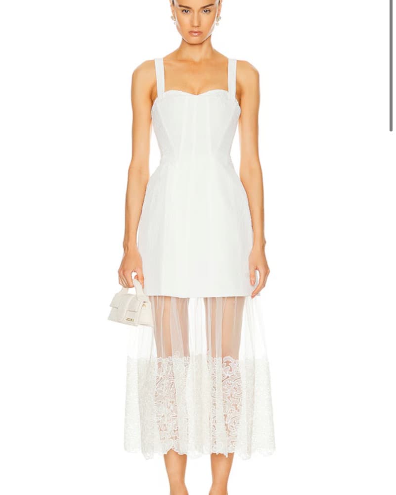 Simkhai Callan Bustier Midi Dress - Image 1