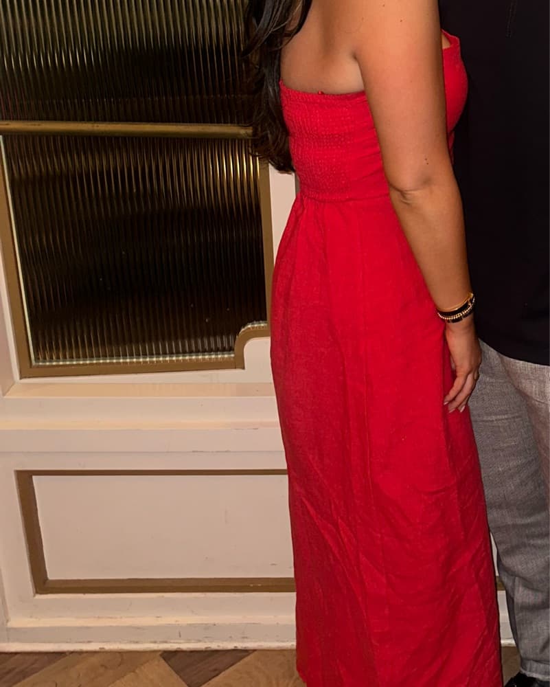 Robertson + Rodeo Red Linen Dress - Image 2