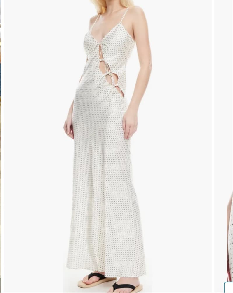 Pearly Satin Slip Dress - Image 1