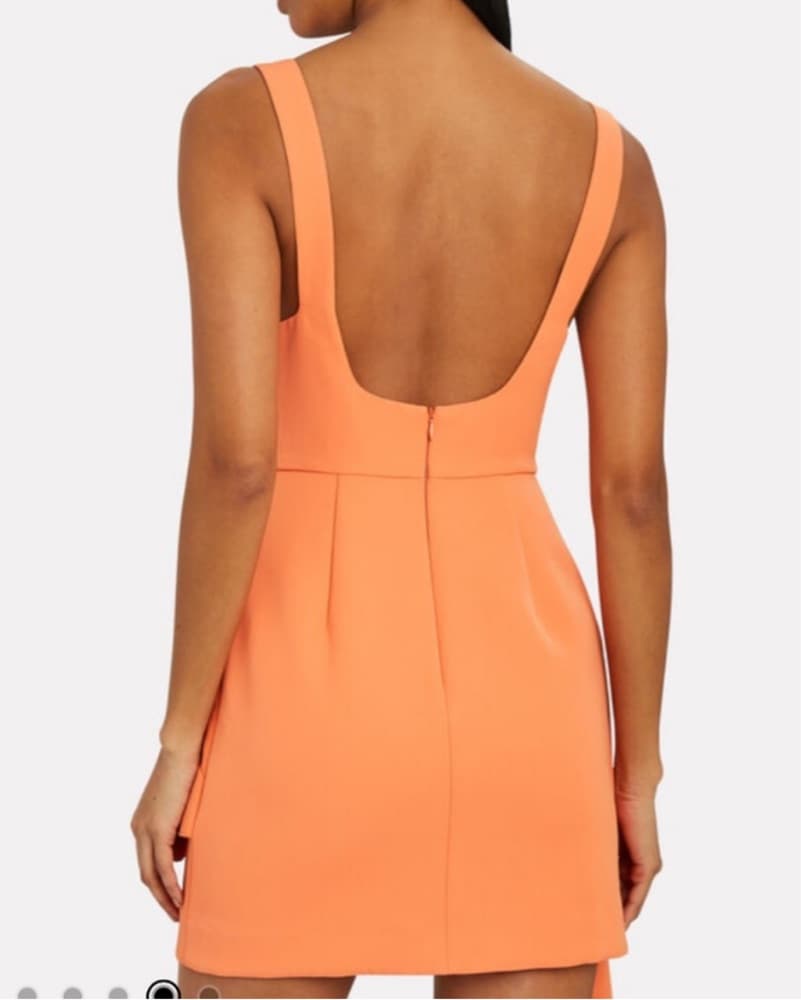 Acler clarke Knotted Draped Mini Dress - Image 3