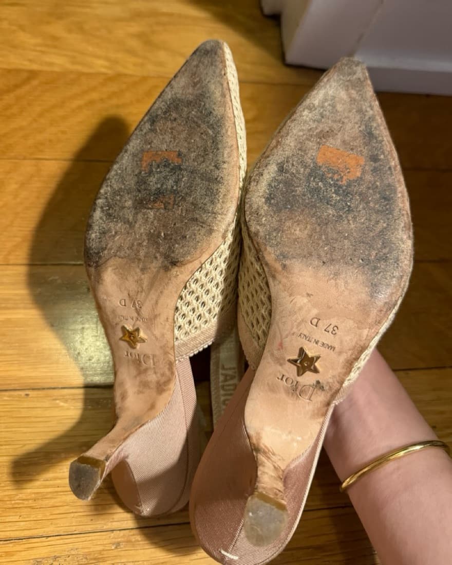CHRISTIAN DIOR  Mesh Slingback 37 - Image 3