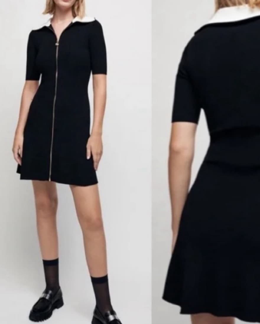 Maje Black Dress - Image 2