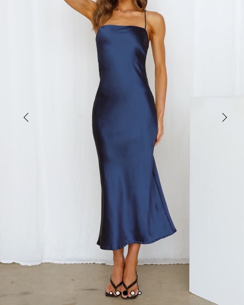 Memory Lanes Midi Dress Navy - Image 1
