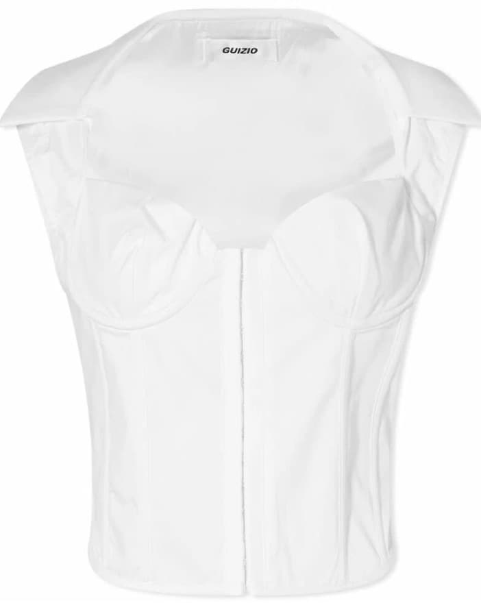 Guizio Collared Bustier Top - Image 3
