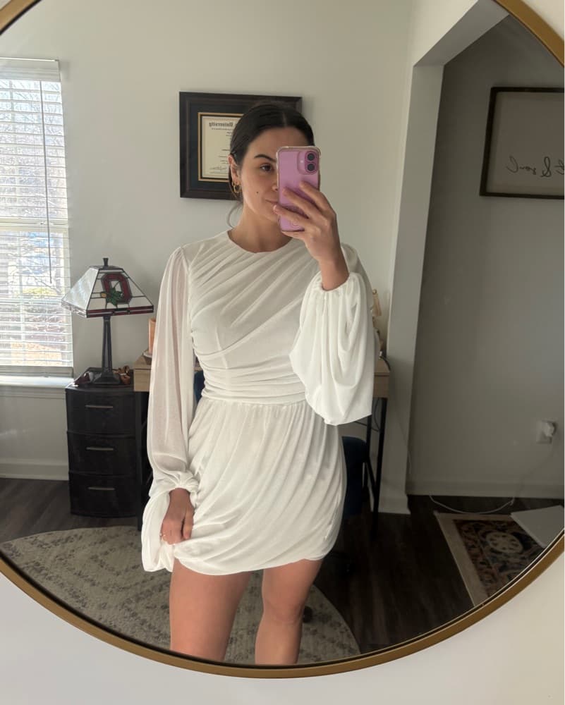 Miss rosier White Long Sleeve Dress - Image 2