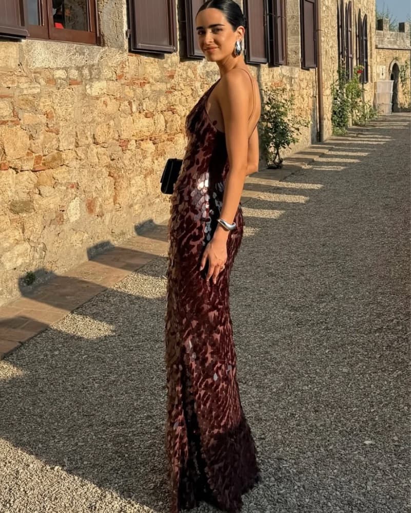 Misha Sapphire Sequin Dress  - Image 2