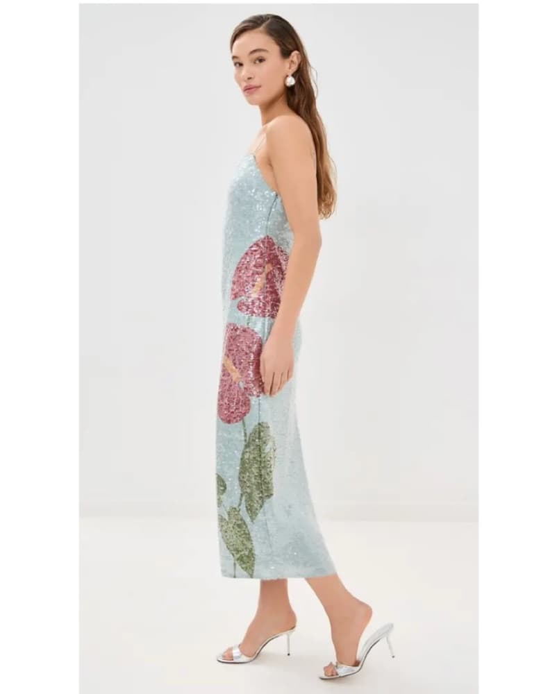 Farm Rio Sequined Midi Dress - Image 3