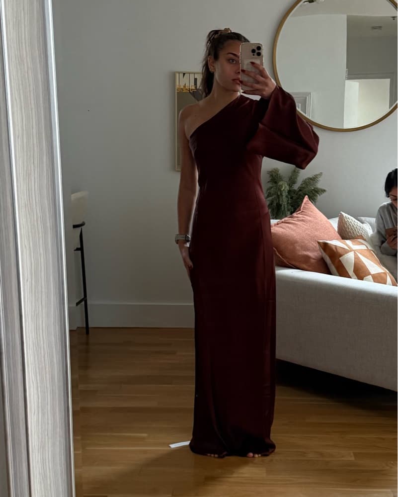Reformation One-Shoulder Gown - Image 2
