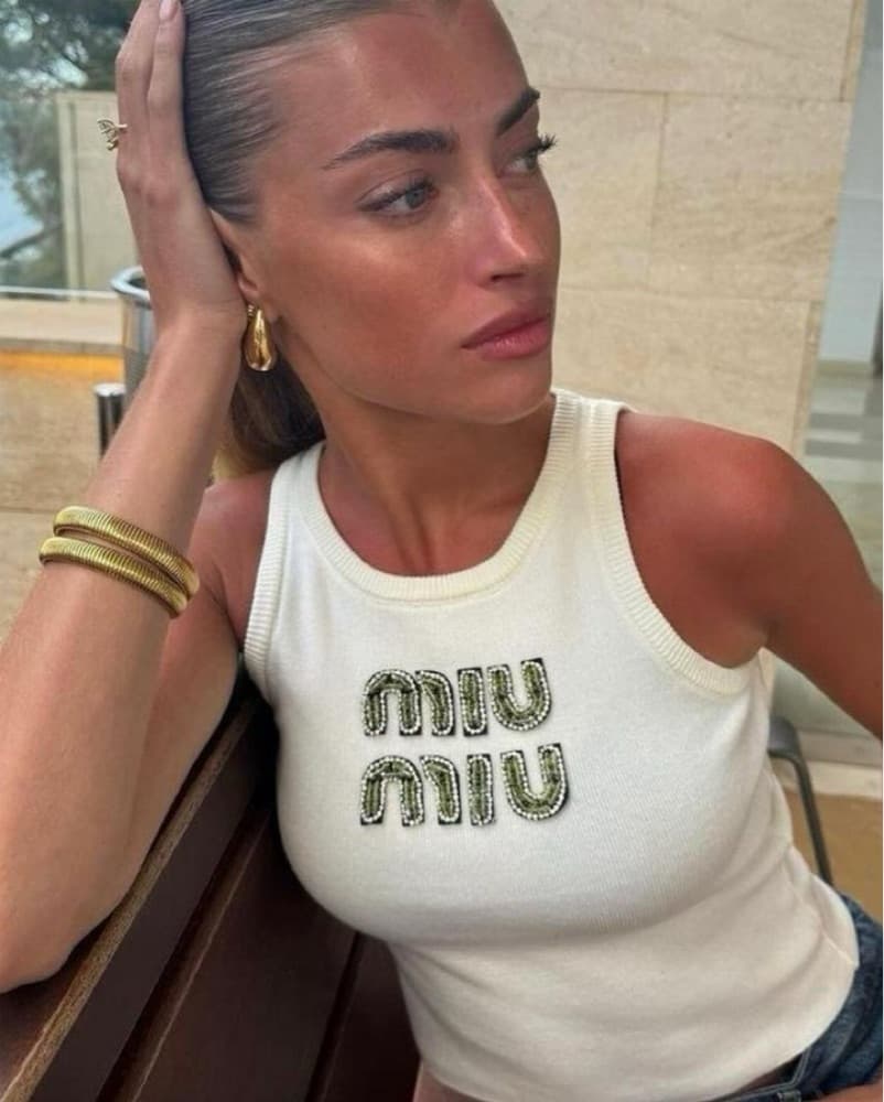 miu miu tank top with green sequin  - Image 2
