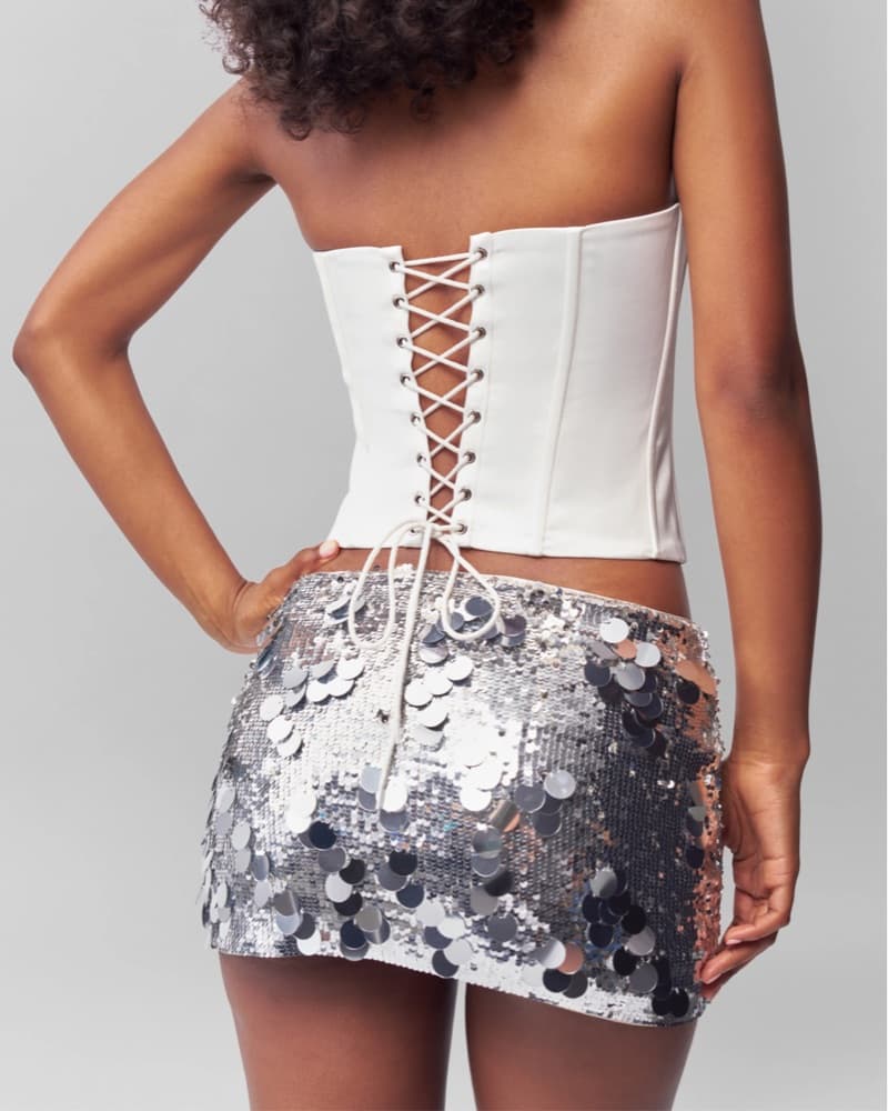 Guizio Sequin Mini Skirt - Image 1