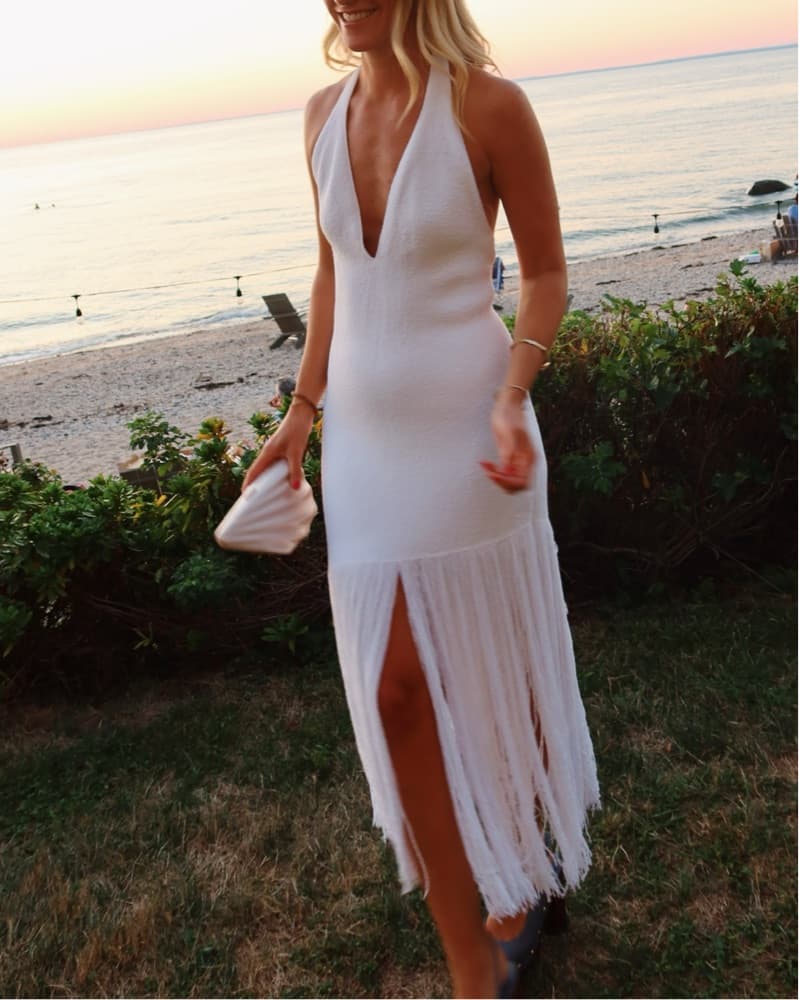 Proenza Schouler Fringe Halter Dress - Image 3
