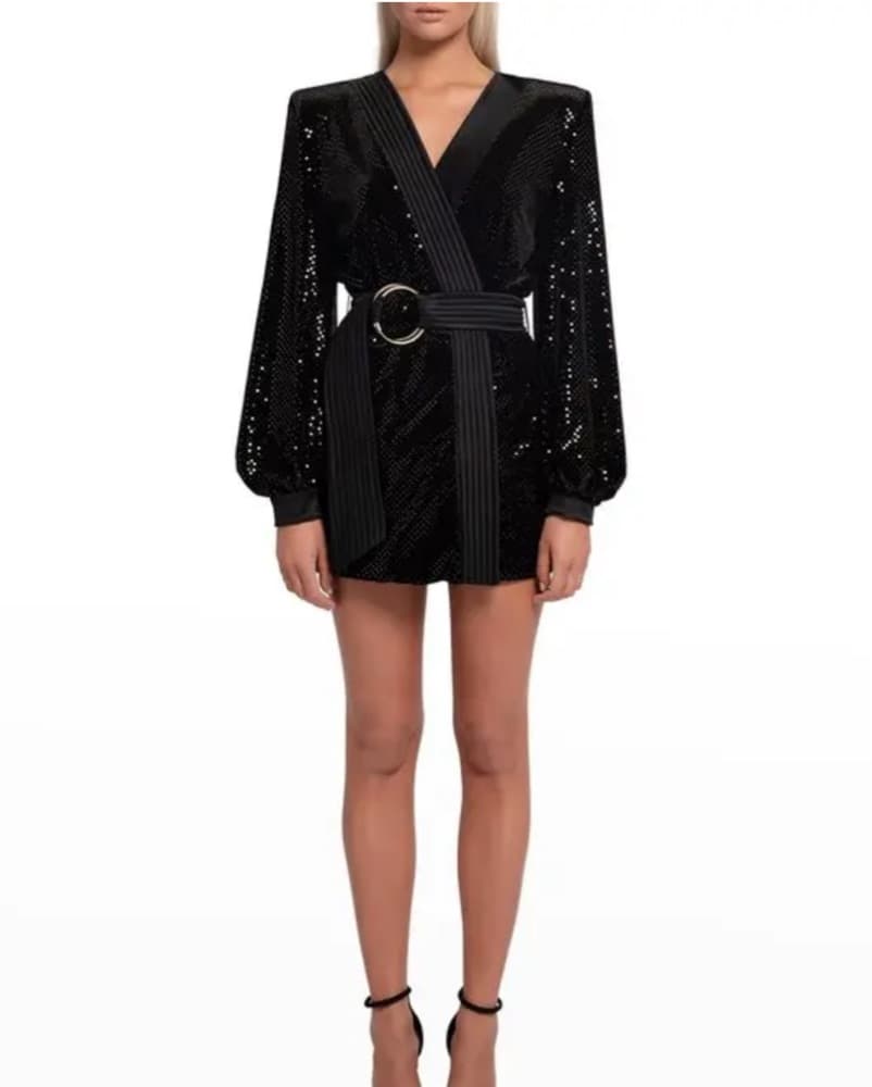Zhivago Sequin Wrap Dress - Image 2