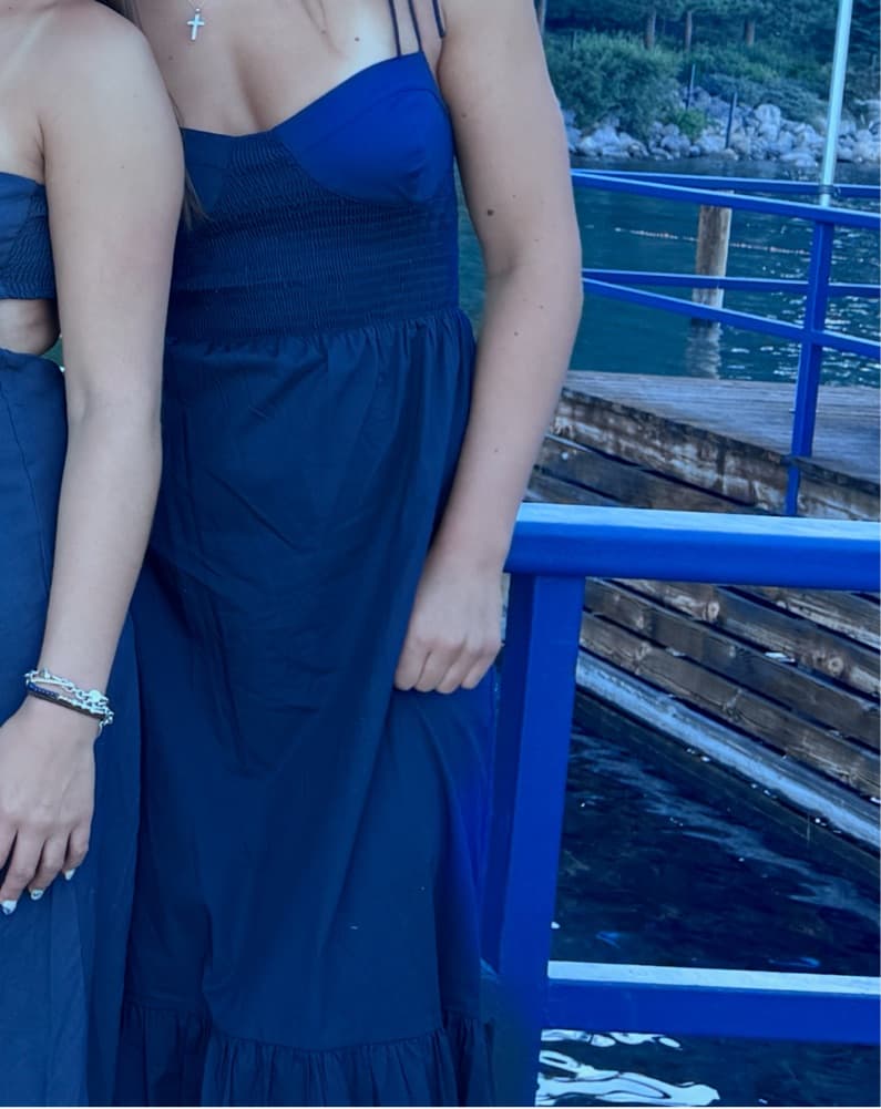 Navy Blue ASTR Dress  - Image 2