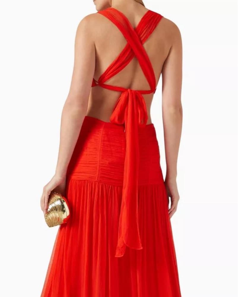 Shona Joy red cut out dress  - Image 2