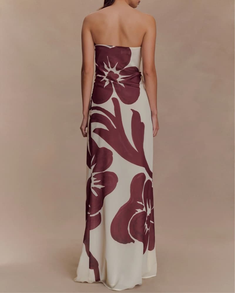 Strapless Floral Maxi - Image 4