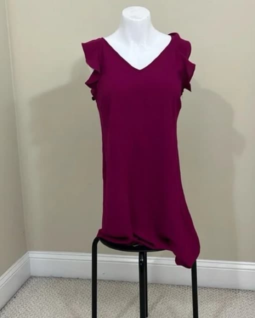 Vince Camuto Fuchsia Flutter Dress - Image 1
