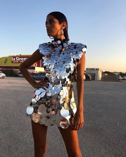 Heyami // Silver Discoball Dress - Image 1