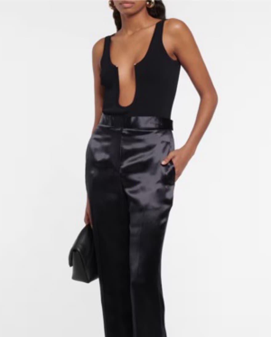 CHRISTOPHER ESBER Black Plunge Bodysuit - Image 2