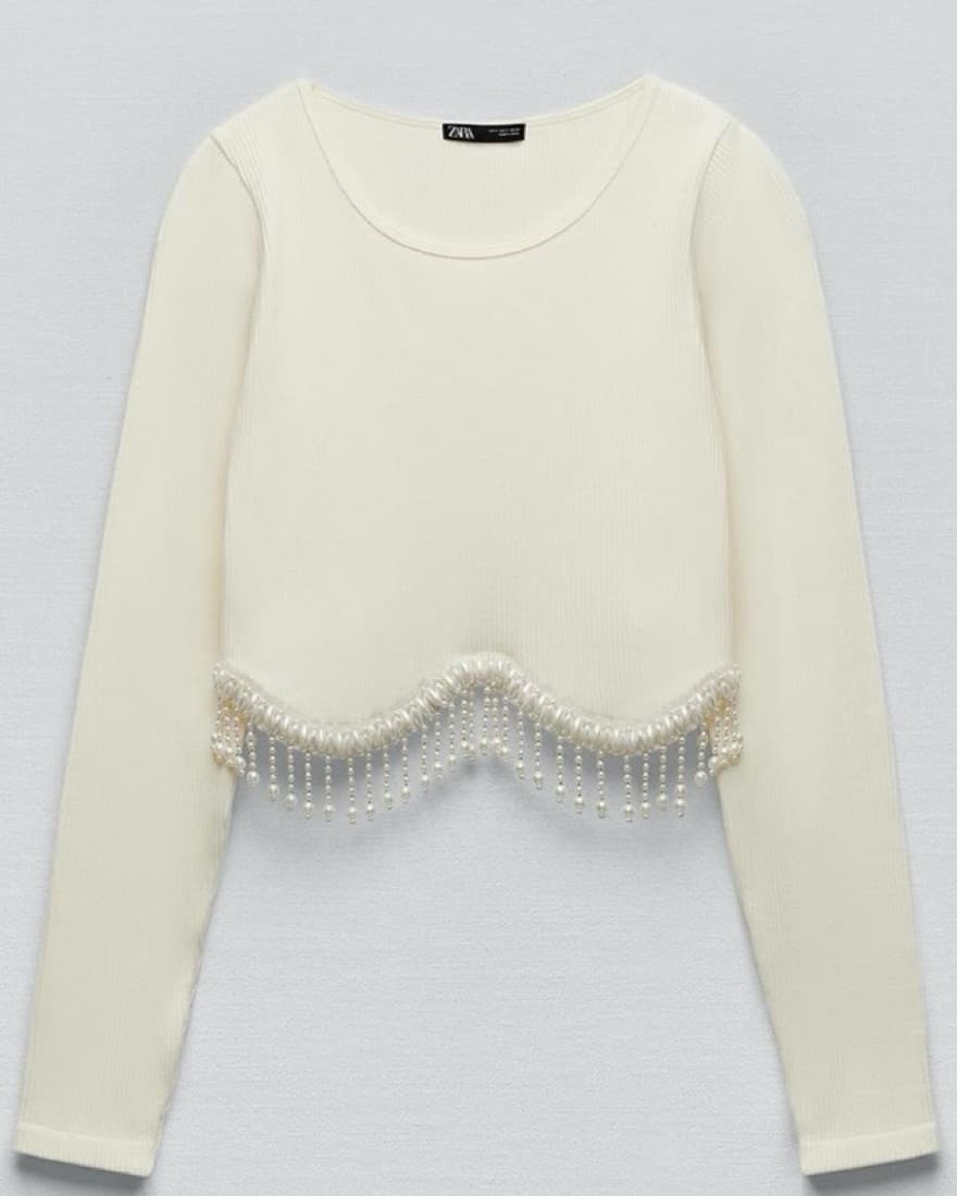 Zara Beaded Top - Image 1