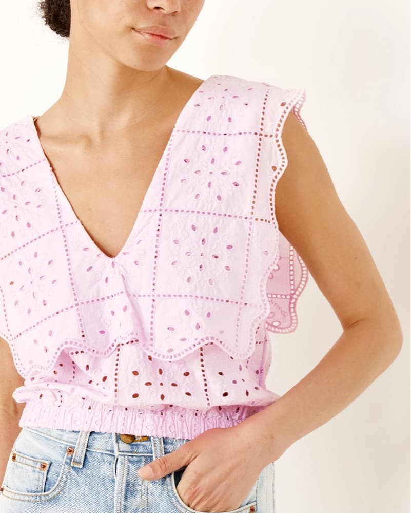 GANNI Broderie Anglaise Top - Image 2